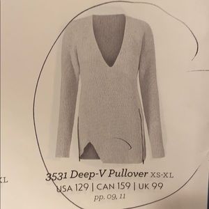 CABI Deep V Pullover